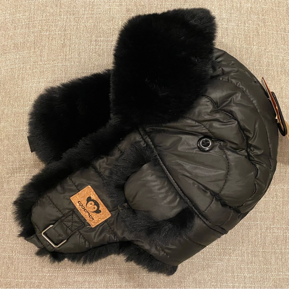 Appaman Black Kids Aviator Hat